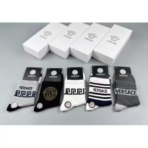 Replica Versace Socks For Men #1349591 $25.00 USD for Wholesale
