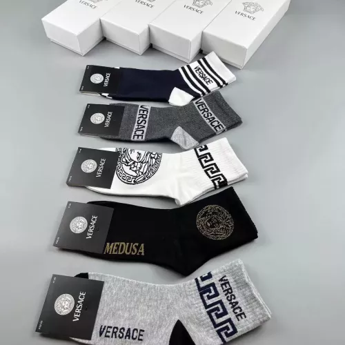 Replica Versace Socks For Men #1349591 $25.00 USD for Wholesale