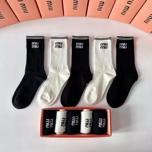 MIU MIU Socks #1349594 $29.00 USD, Wholesale Replica MIU MIU Socks