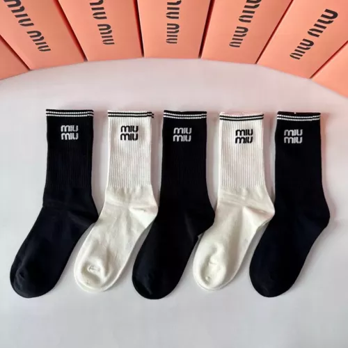 Replica MIU MIU Socks #1349594 $29.00 USD for Wholesale