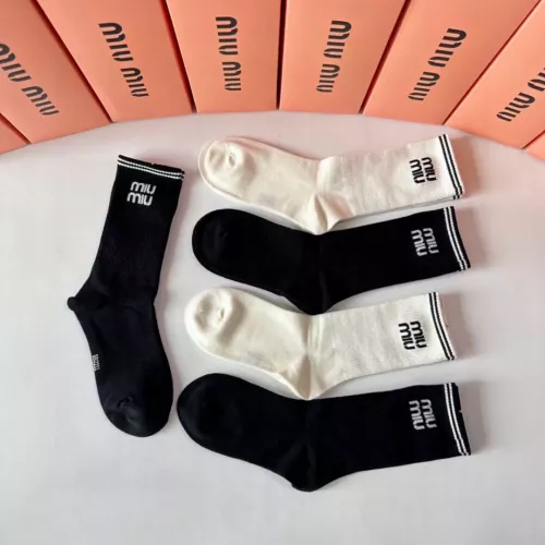 Replica MIU MIU Socks #1349594 $29.00 USD for Wholesale