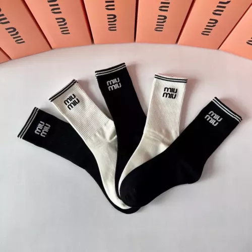Replica MIU MIU Socks #1349594 $29.00 USD for Wholesale