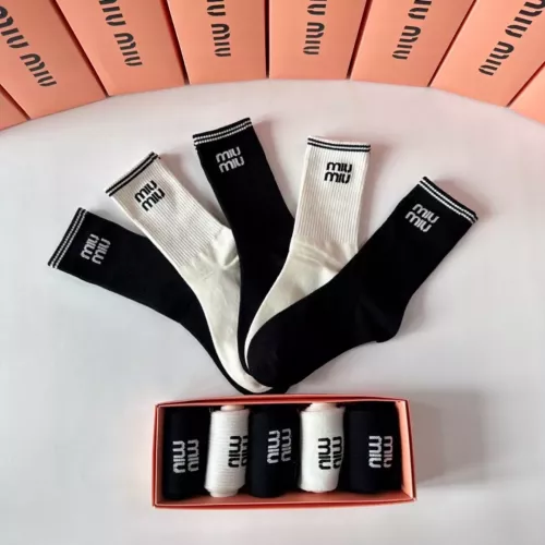 Replica MIU MIU Socks #1349594 $29.00 USD for Wholesale