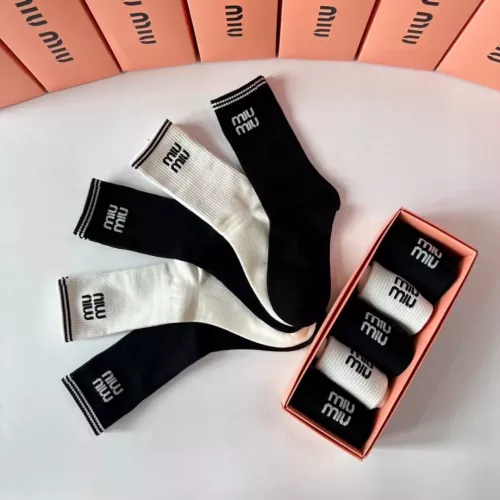 Replica MIU MIU Socks #1349594 $29.00 USD for Wholesale