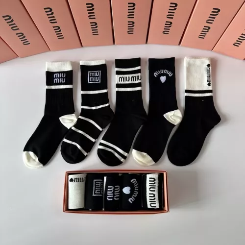 MIU MIU Socks #1349595 $29.00 USD, Wholesale Replica MIU MIU Socks