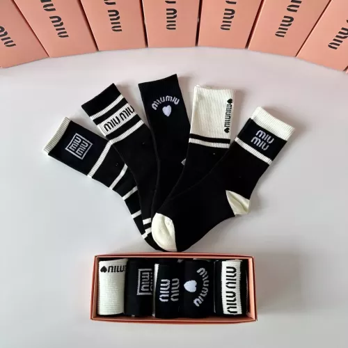 Replica MIU MIU Socks #1349595 $29.00 USD for Wholesale