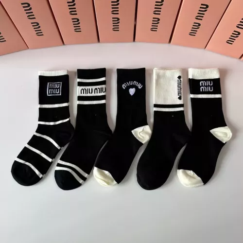 Replica MIU MIU Socks #1349595 $29.00 USD for Wholesale