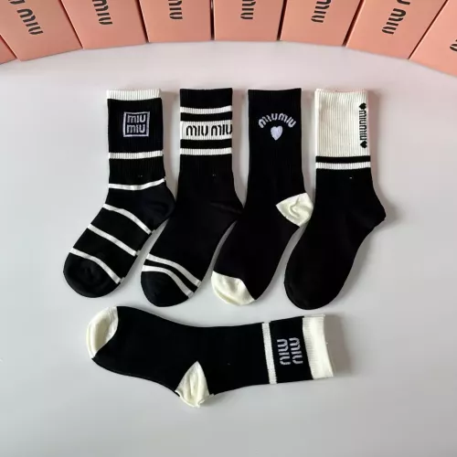 Replica MIU MIU Socks #1349595 $29.00 USD for Wholesale