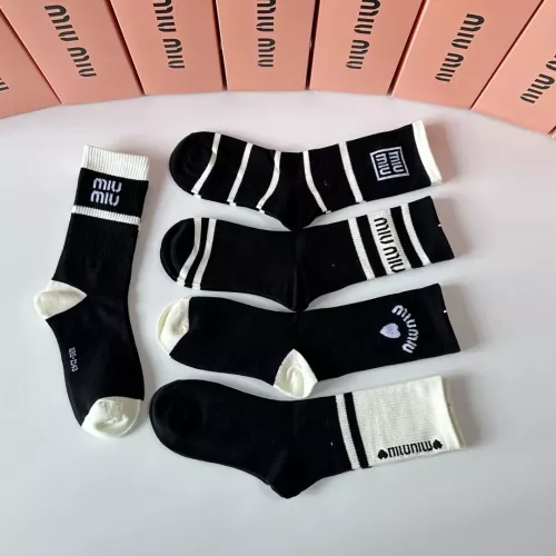 Replica MIU MIU Socks #1349595 $29.00 USD for Wholesale