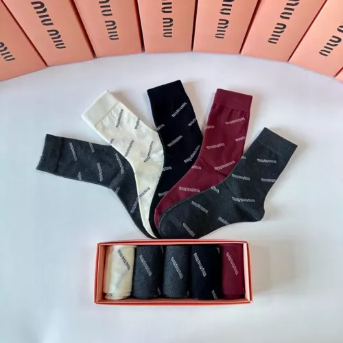 Replica MIU MIU Socks #1349596 $29.00 USD for Wholesale