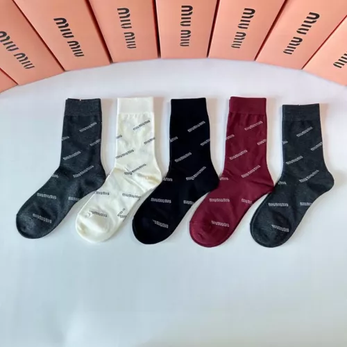 Replica MIU MIU Socks #1349596 $29.00 USD for Wholesale