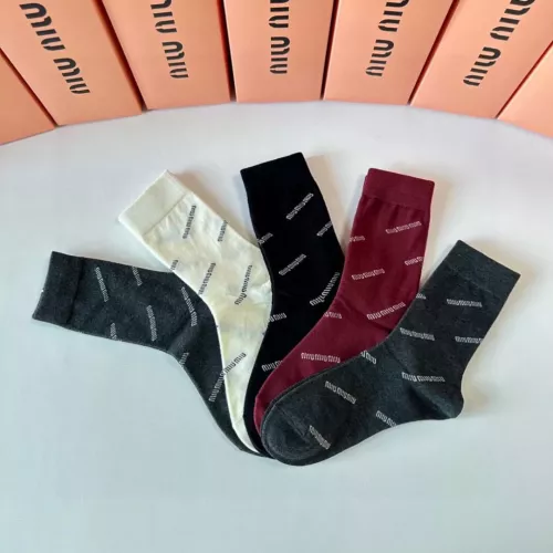 Replica MIU MIU Socks #1349596 $29.00 USD for Wholesale