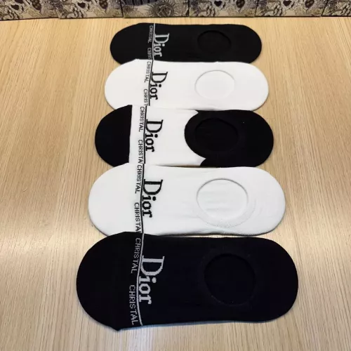 Replica Christian Dior Socks For Women #1349597 $25.00 USD for Wholesale