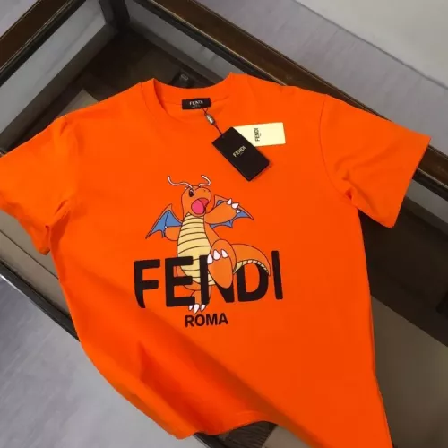 Fendi T-Shirts Short Sleeved For Unisex #1349834 $42.00 USD, Wholesale Replica Fendi T-Shirts