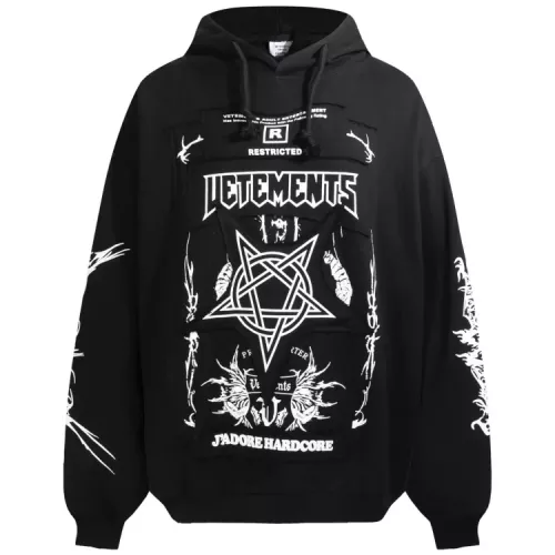 VETEMENTS Hoodies Long Sleeved For Unisex #1350202 $80.00 USD, Wholesale Replica VETEMENTS Hoodies
