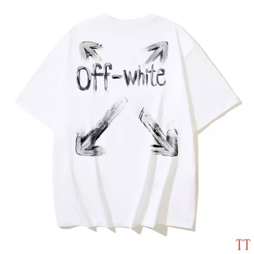 Off-White T-Shirts Short Sleeved For Unisex #1350344 $32.00 USD, Wholesale Replica Off-White T-Shirts