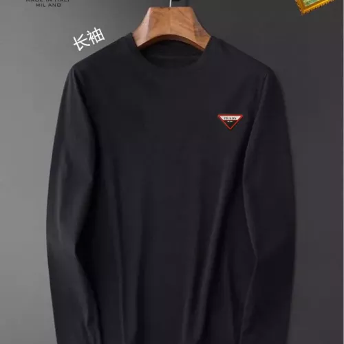 Prada T-Shirts Long Sleeved For Unisex #1350488 $34.00 USD, Wholesale Replica Prada T-Shirts