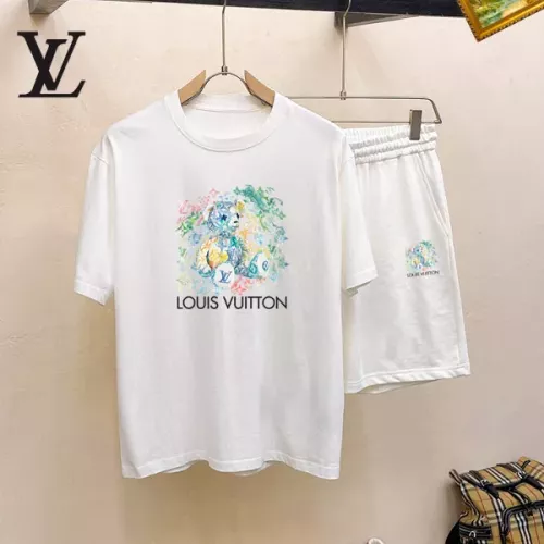 Louis Vuitton LV Tracksuits Short Sleeved For Men #1350523 $48.00 USD, Wholesale Replica Louis Vuitton LV Tracksuits