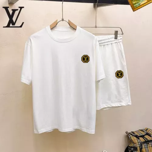 Louis Vuitton LV Tracksuits Short Sleeved For Men #1350541 $48.00 USD, Wholesale Replica Louis Vuitton LV Tracksuits