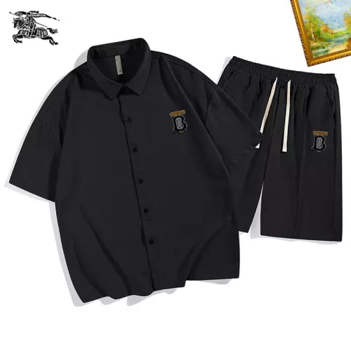 Burberry Tracksuits Short Sleeved For Men #1350547 $48.00 USD, Wholesale Replica Burberry Tracksuits