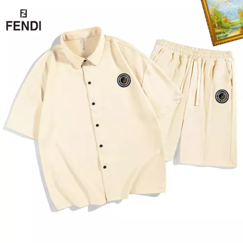 Fendi Tracksuits Short Sleeved For Men #1350560 $48.00 USD, Wholesale Replica Fendi Tracksuits
