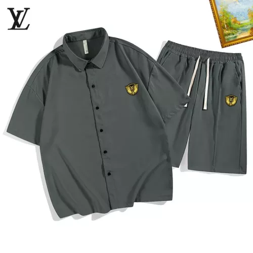 Louis Vuitton LV Tracksuits Short Sleeved For Men #1350592 $48.00 USD, Wholesale Replica Louis Vuitton LV Tracksuits