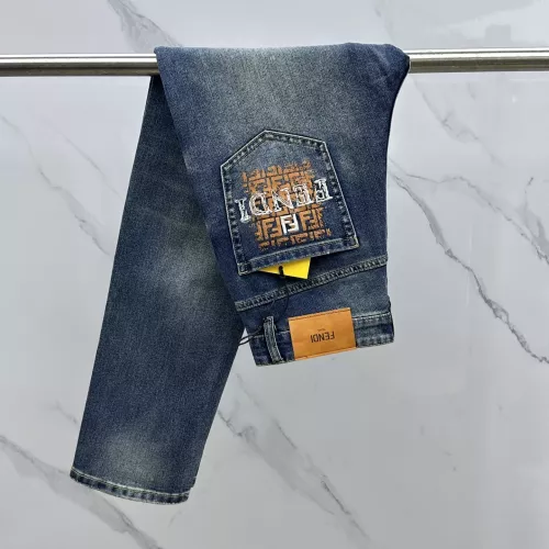 Replica Fendi Jeans For Men #1350637 $68.00 USD for Wholesale