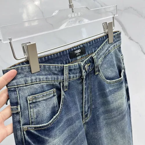 Replica Fendi Jeans For Men #1350637 $68.00 USD for Wholesale