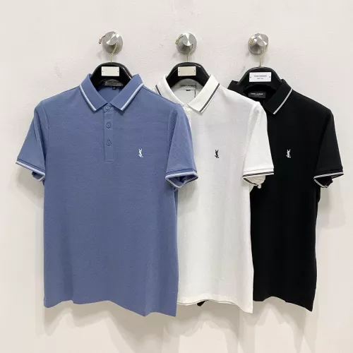 Replica Yves Saint Laurent YSL T-shirts Short Sleeved For Men #1350665 $76.00 USD for Wholesale