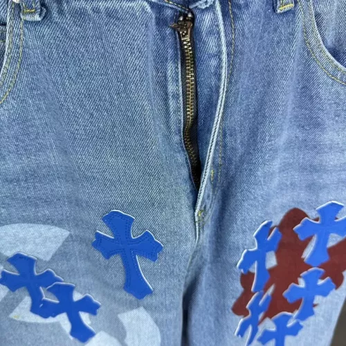 Replica Chrome Hearts Jeans For Unisex #1350695 $56.00 USD for Wholesale