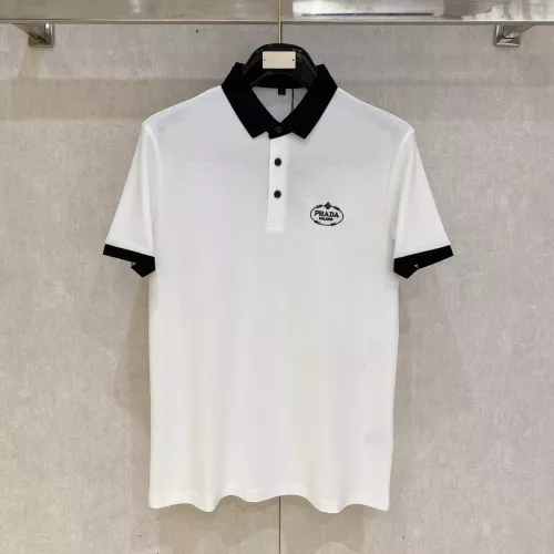 Prada T-Shirts Short Sleeved For Men #1350705 $76.00 USD, Wholesale Replica Prada T-Shirts