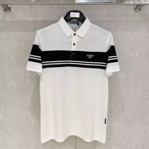 Prada T-Shirts Short Sleeved For Men #1350713 $76.00 USD, Wholesale Replica Prada T-Shirts