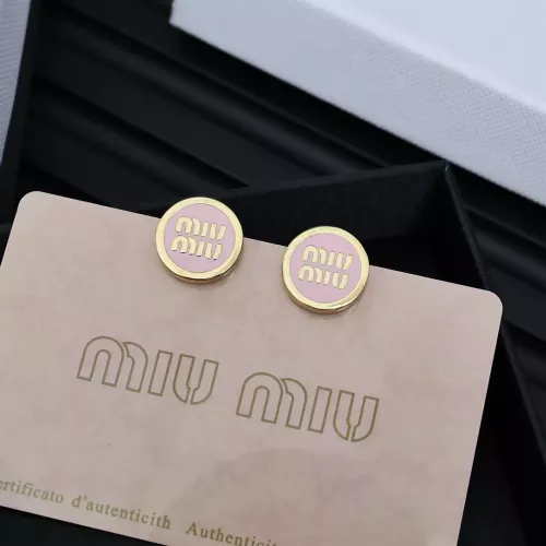 MIU MIU Earrings For Women #1350883 $27.00 USD, Wholesale Replica MIU MIU Earrings