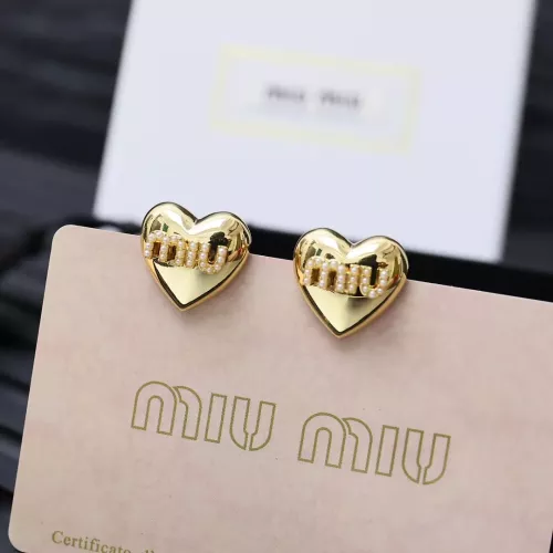 MIU MIU Earrings For Women #1350889 $25.00 USD, Wholesale Replica MIU MIU Earrings
