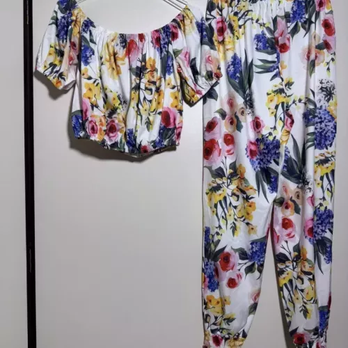 Dolce &amp; Gabbana D&amp;G Tracksuits Short Sleeved For Women #1350892 $100.00 USD, Wholesale Replica Dolce &amp; Gabbana D&amp;G Tracksuits