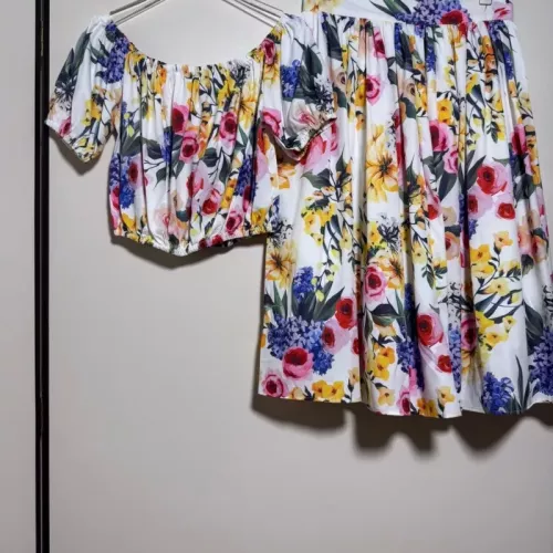 Dolce &amp; Gabbana D&amp;G Tracksuits Short Sleeved For Women #1350895 $102.00 USD, Wholesale Replica Dolce &amp; Gabbana D&amp;G Tracksuits