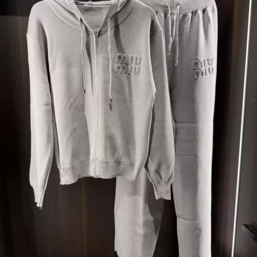 MIU MIU Tracksuits Long Sleeved For Women #1350908 $72.00 USD, Wholesale Replica MIU MIU Tracksuits