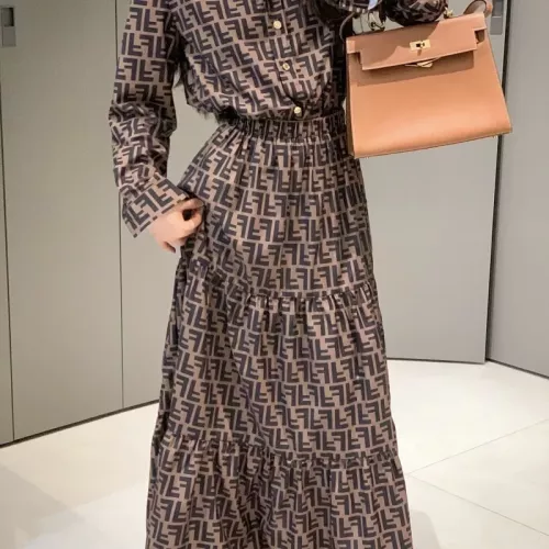 Replica Fendi Tracksuits Long Sleeved For Women #1350915 $92.00 USD for Wholesale