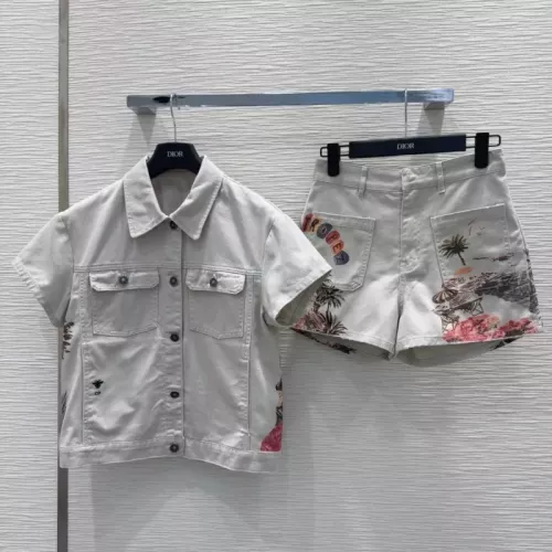 Christian Dior Tracksuits Short Sleeved For Women #1350951 $92.00 USD, Wholesale Replica Christian Dior Tracksuits