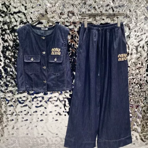 MIU MIU Tracksuits Sleeveless For Women #1350974 $92.00 USD, Wholesale Replica MIU MIU Tracksuits