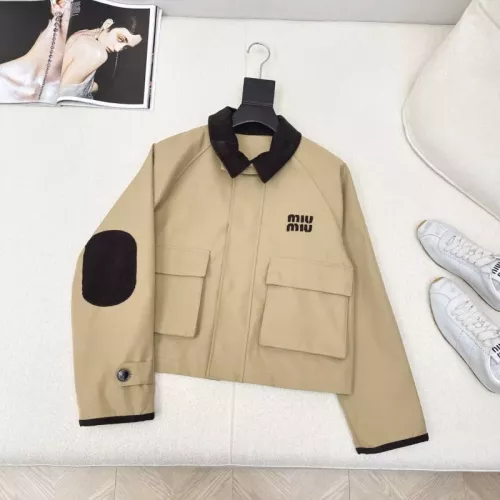 MIU MIU Jackets Long Sleeved For Women #1351021 $96.00 USD, Wholesale Replica MIU MIU Jackets