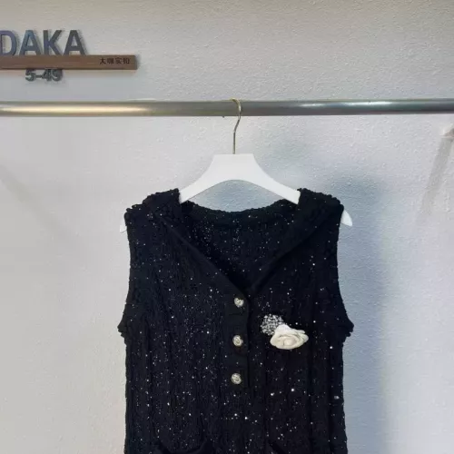 Replica Chanel Dresses Sleeveless For Women #1351071 $80.00 USD for Wholesale