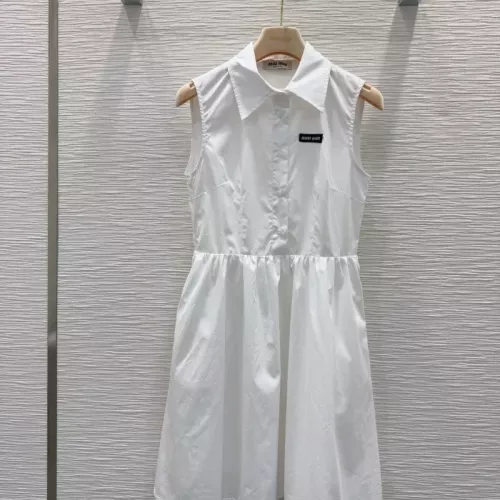 MIU MIU Dresses Sleeveless For Women #1351078 $72.00 USD, Wholesale Replica MIU MIU Dresses