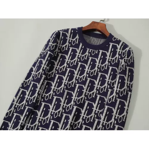 Replica Christian Dior Sweaters Long Sleeved For Men #1351088 $42.00 USD for Wholesale