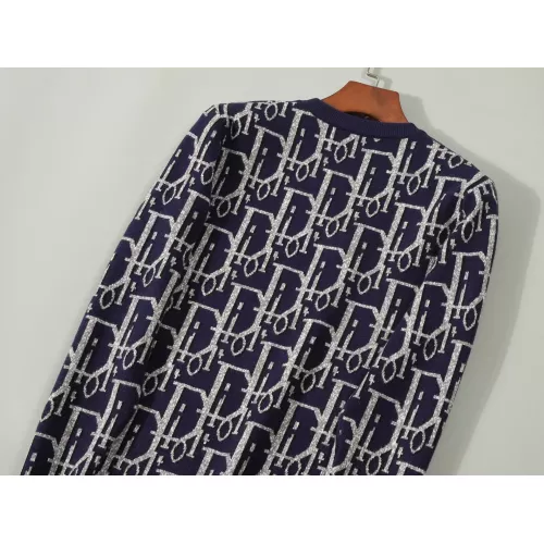 Replica Christian Dior Sweaters Long Sleeved For Men #1351088 $42.00 USD for Wholesale