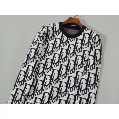 Replica Christian Dior Sweaters Long Sleeved For Men #1351089 $42.00 USD for Wholesale