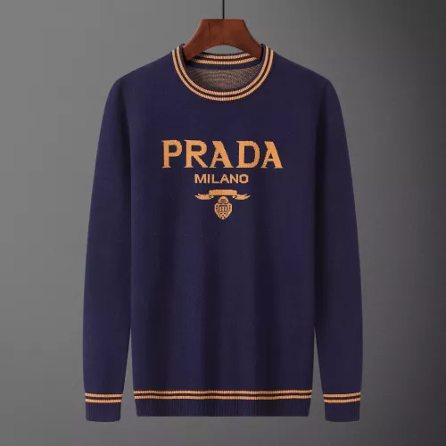 Prada Sweaters Long Sleeved For Men #1351124 $42.00 USD, Wholesale Replica Prada Sweaters