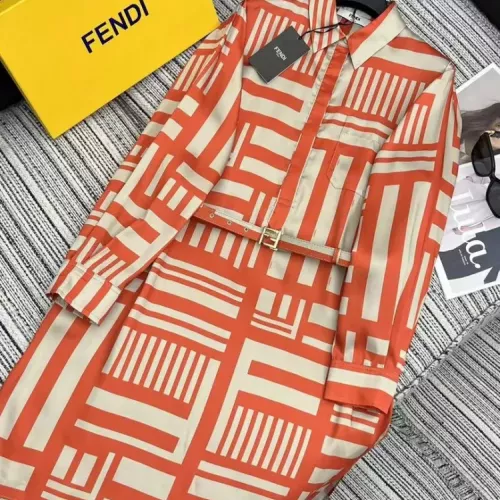 Fendi Dresses Long Sleeved For Women #1351222 $85.00 USD, Wholesale Replica Fendi Dresses