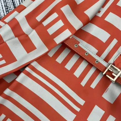 Replica Fendi Dresses Long Sleeved For Women #1351222 $85.00 USD for Wholesale