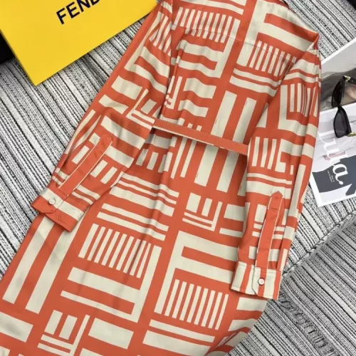 Replica Fendi Dresses Long Sleeved For Women #1351222 $85.00 USD for Wholesale